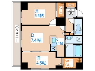 アルファスクエア中島公園の物件間取画像